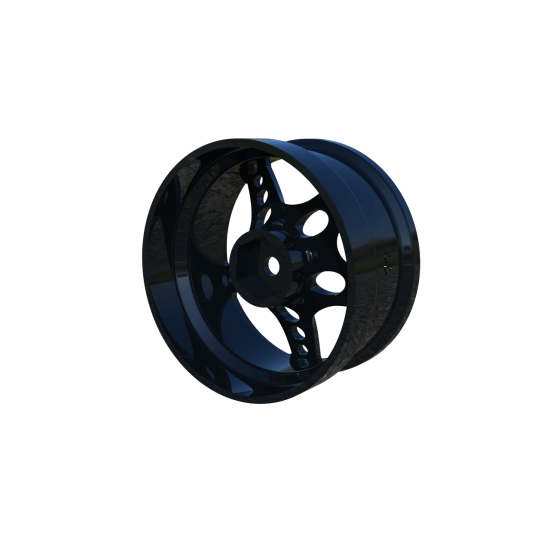 R-Fighter Wheels Offset 8mm Black (2pcs)