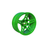 R-Fighter Rims Green Offset 6mm (2pcs)