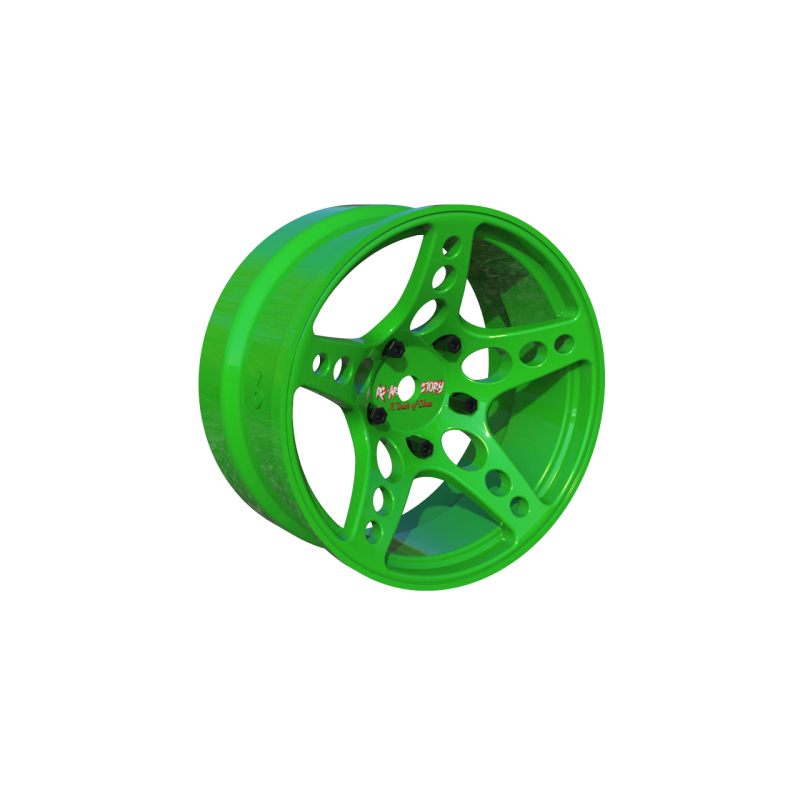 R-Fighter Rims Green Offset 6mm (2pcs)