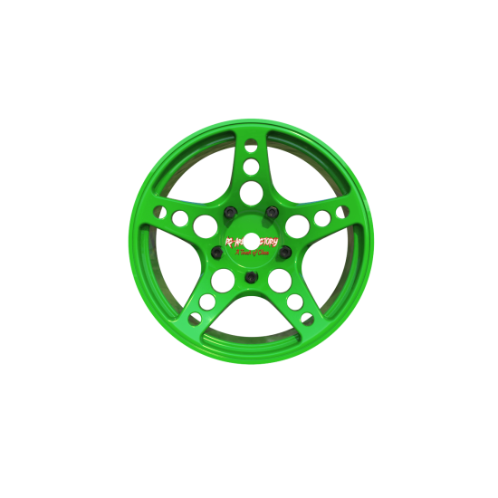 R-Fighter Wheels Offset 6mm Green (2pcs)