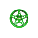 R-Fighter Wheels Offset 6mm Green (2pcs)