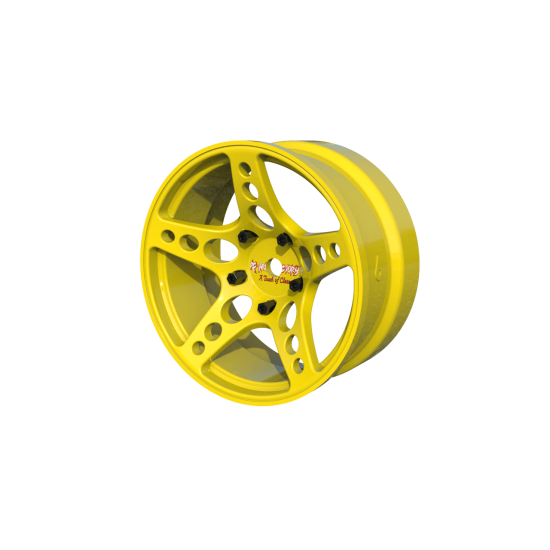 R-Fighter Wheels Offset 6mm Yellow (2pcs)