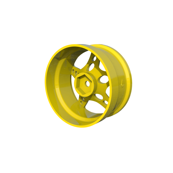 R-Fighter Wheels Offset 6mm Yellow (2pcs)