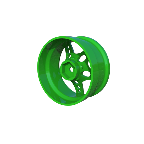 R-Fighter Wheels Offset 8mm Green (2pcs)