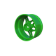 R-Fighter Wheels Offset 8mm Green (2pcs)