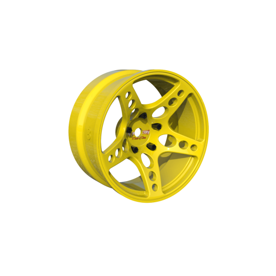 R-Fighter Wheels Offset 8mm Yellow (2pcs)