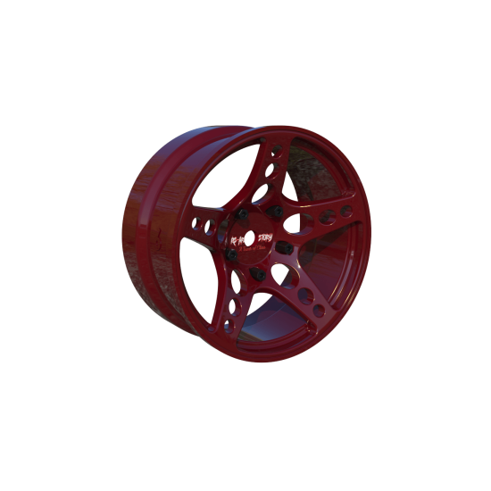 R-Fighter Wheels Offset 6mm Custom Red (2pcs)