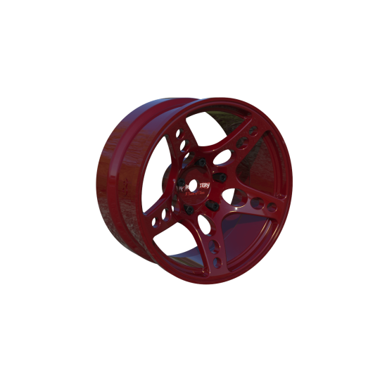 R-Fighter Wheels Offset 8mm Custom Red (2pcs)