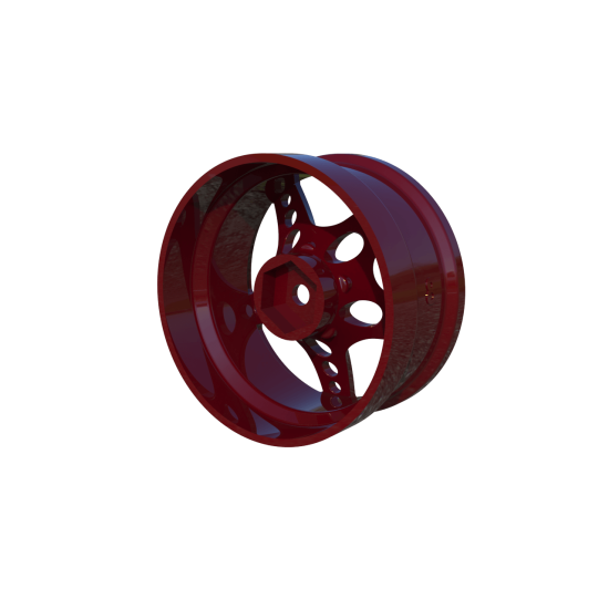 R-Fighter Wheels Offset 8mm Custom Red (2pcs)