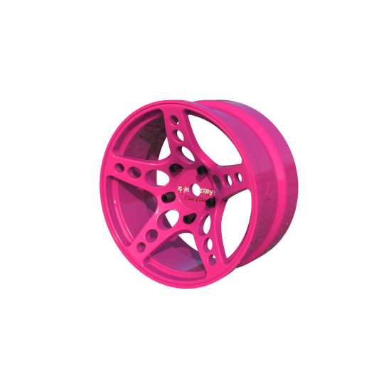 R-Fighter Wheels Offset 6mm Pink (2pcs)