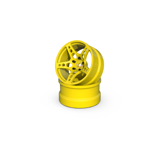 R-Fighter Wheels Offset 6mm Yellow (2pcs)