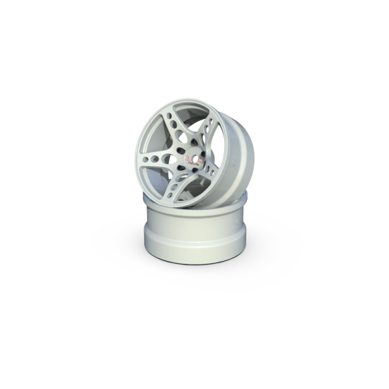 R-Fighter Wheels Offset 8mm White (2pcs)