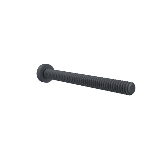 Iron Hex Pan Head Screw 1.6*16mm Black