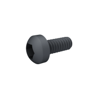 Hex Pan Head Screw 1.6*4mm Black