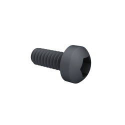 Hex Pan Head Screw 1.6*4mm Black