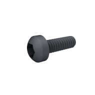Hex Pan Head Screw 1.6*5mm Black