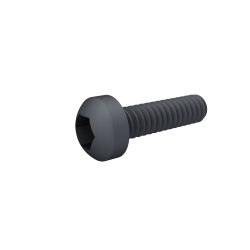 Hex Pan Head Screw 1.6*6mm Black