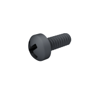 Cross Pan Head Screw 1.6*4mm Black