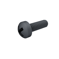 Cross Pan Head Screw 1.6*5mm Black
