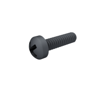Cross Pan Head Screw 1.6*6mm Black