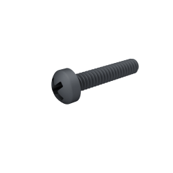 Cross Pan Head Screw 1.6*8mm Black