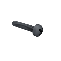 Cross Pan Head Screw 1.6*8mm Black
